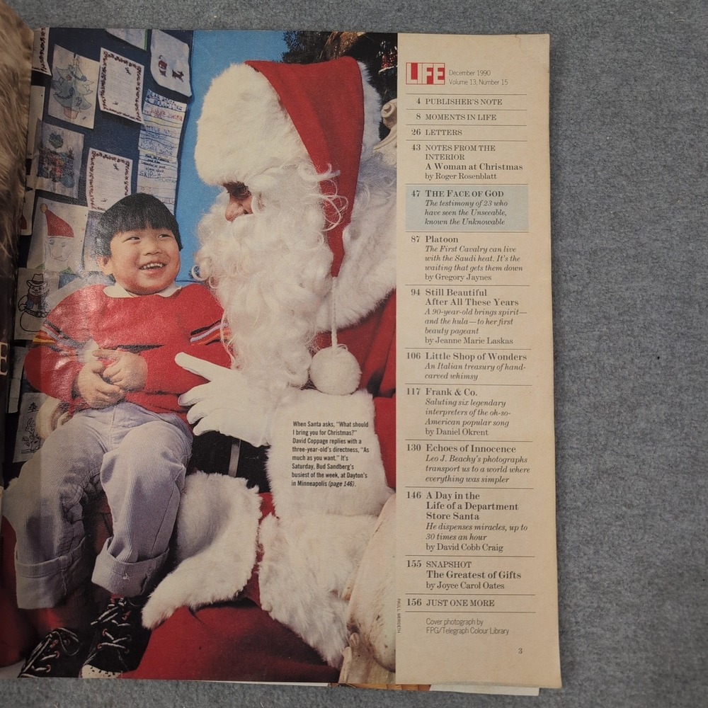 Life Magazine December 1990 Who Is God Christmas‎ Issue - Picture 2 of 2